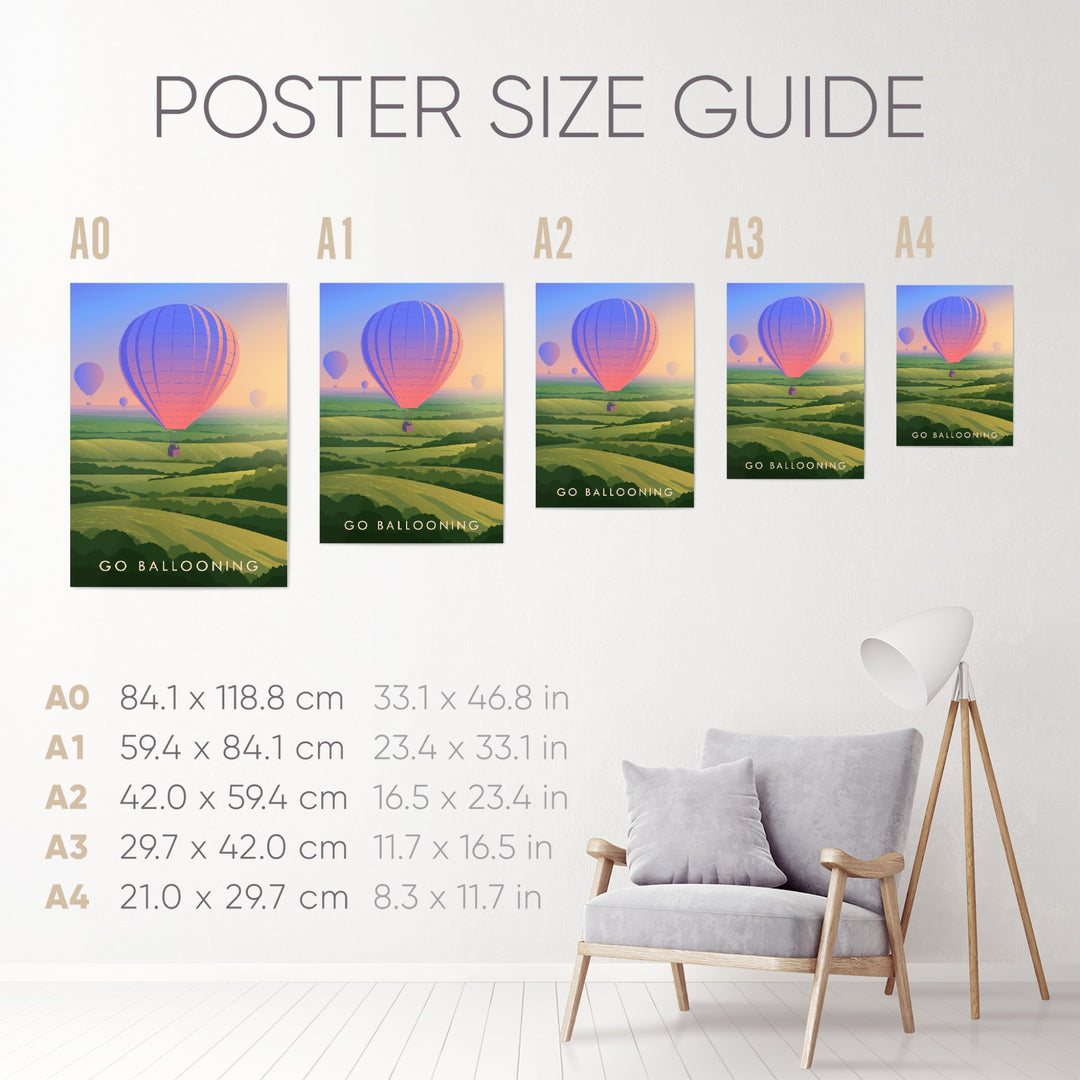Go Ballooning Travel Poster