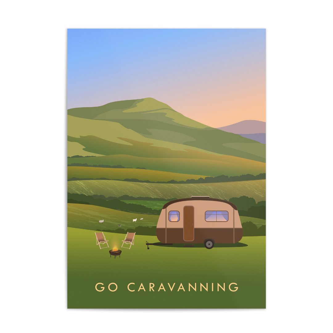 Go Caravanning Travel Poster