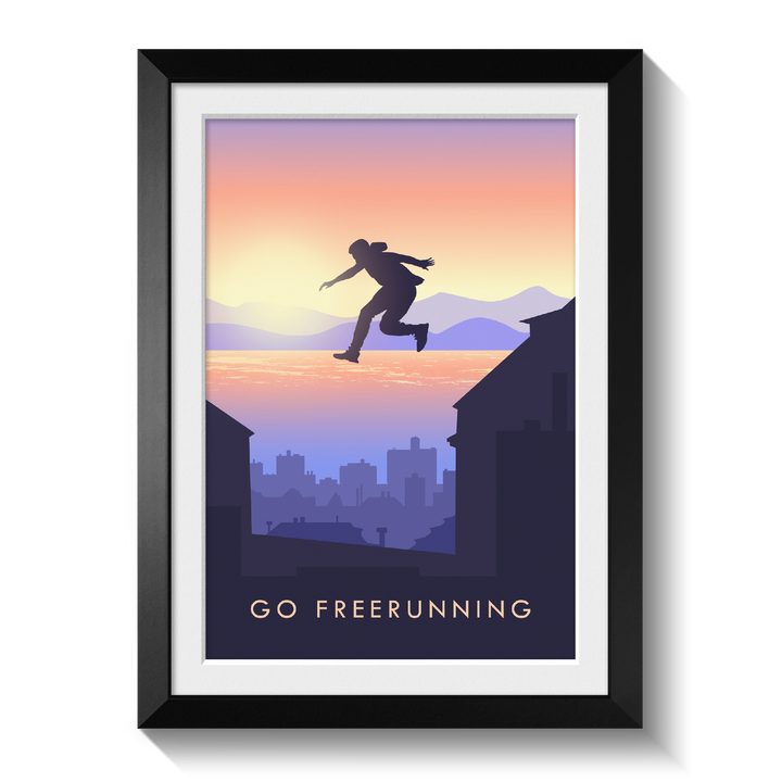 Go Freerunning Travel Poster