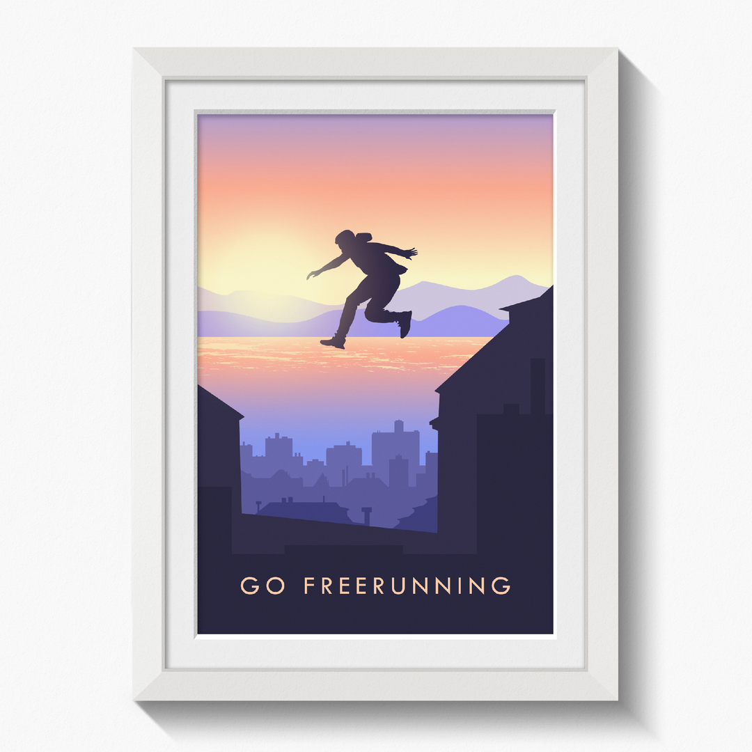 Go Freerunning Travel Poster