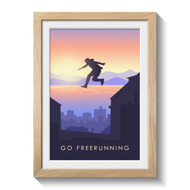 Go Freerunning Travel Poster