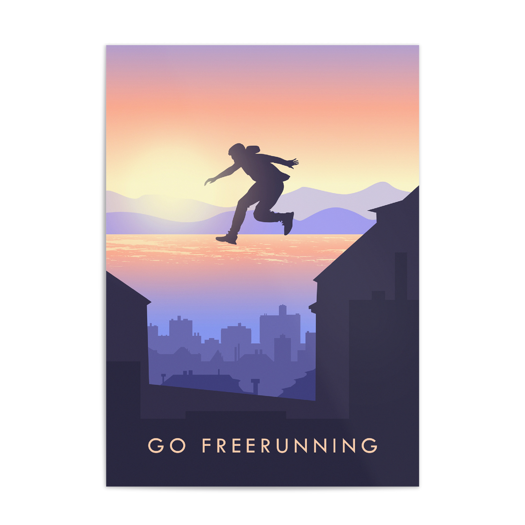 Go Freerunning Travel Poster