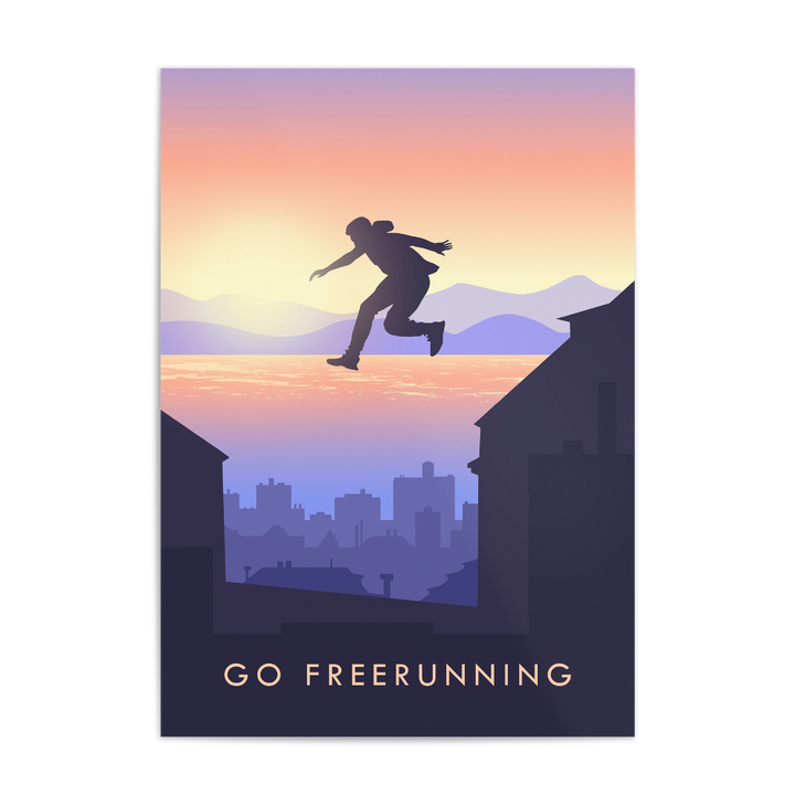 Go Freerunning Travel Poster
