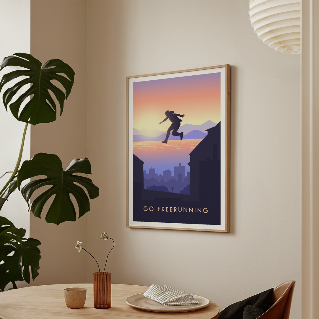 Go Freerunning Travel Poster