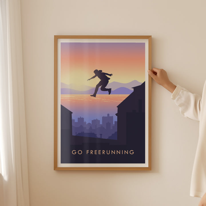 Go Freerunning Travel Poster