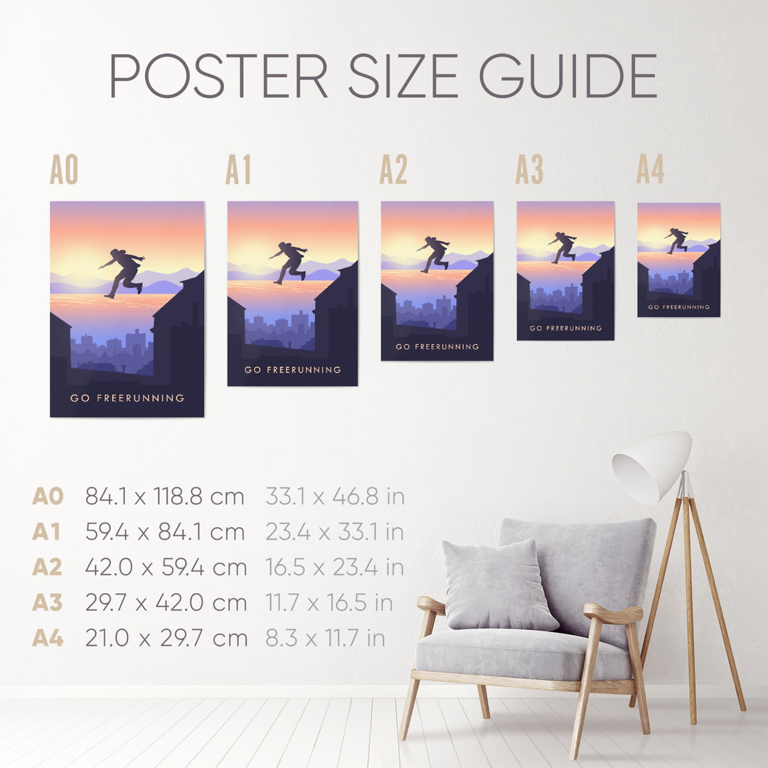 Go Freerunning Travel Poster
