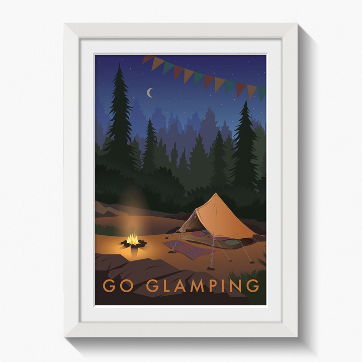 Go Glamping Travel Poster