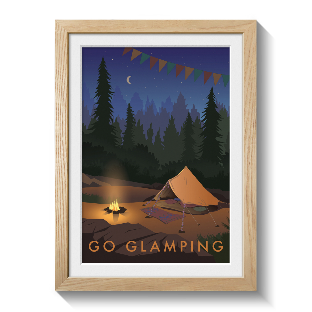 Go Glamping Travel Poster