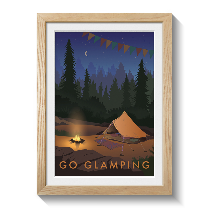 Go Glamping Travel Poster