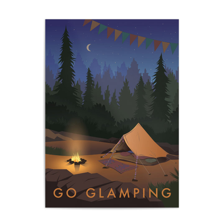 Go Glamping Travel Poster