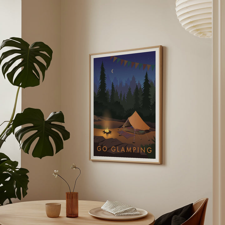 Go Glamping Travel Poster