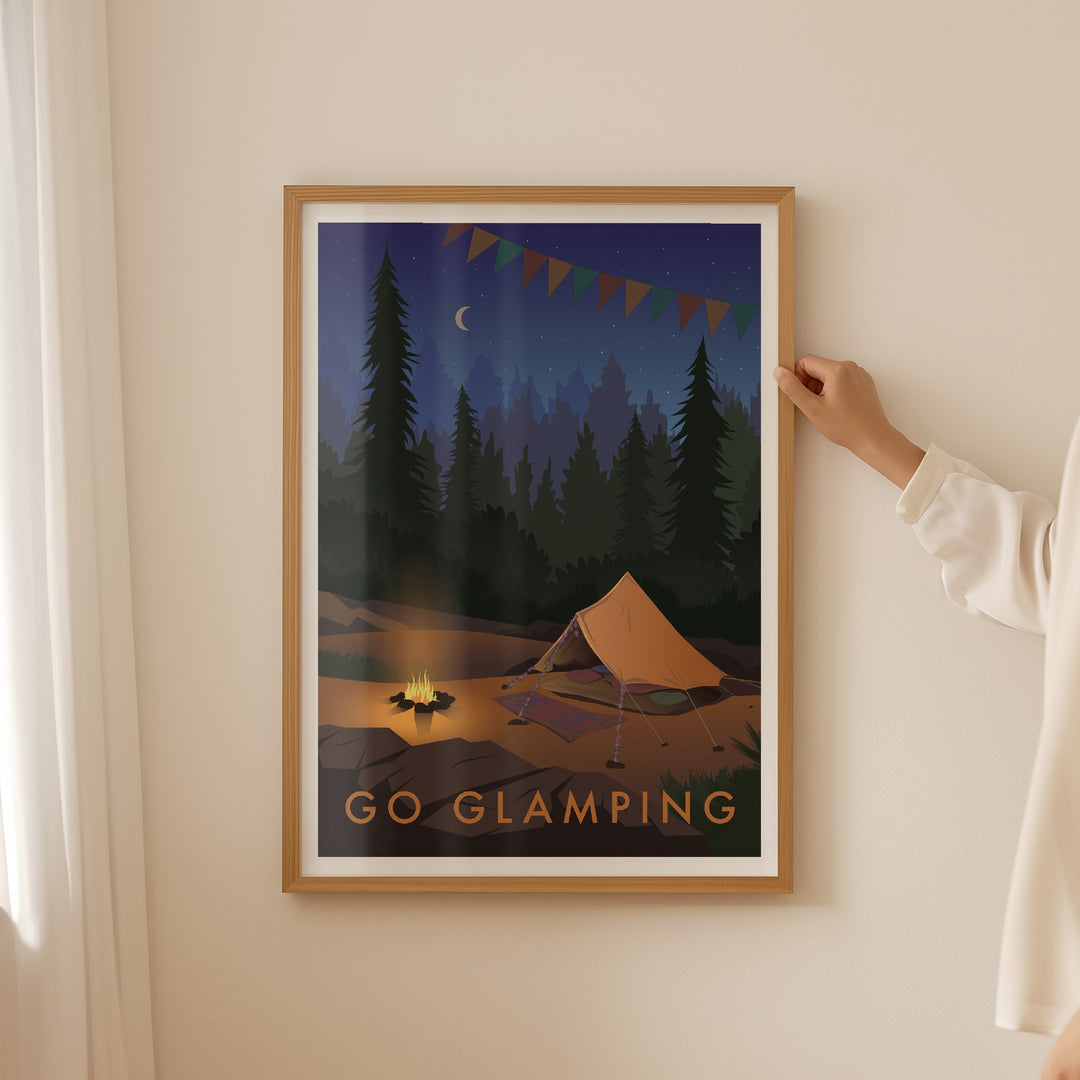 Go Glamping Travel Poster