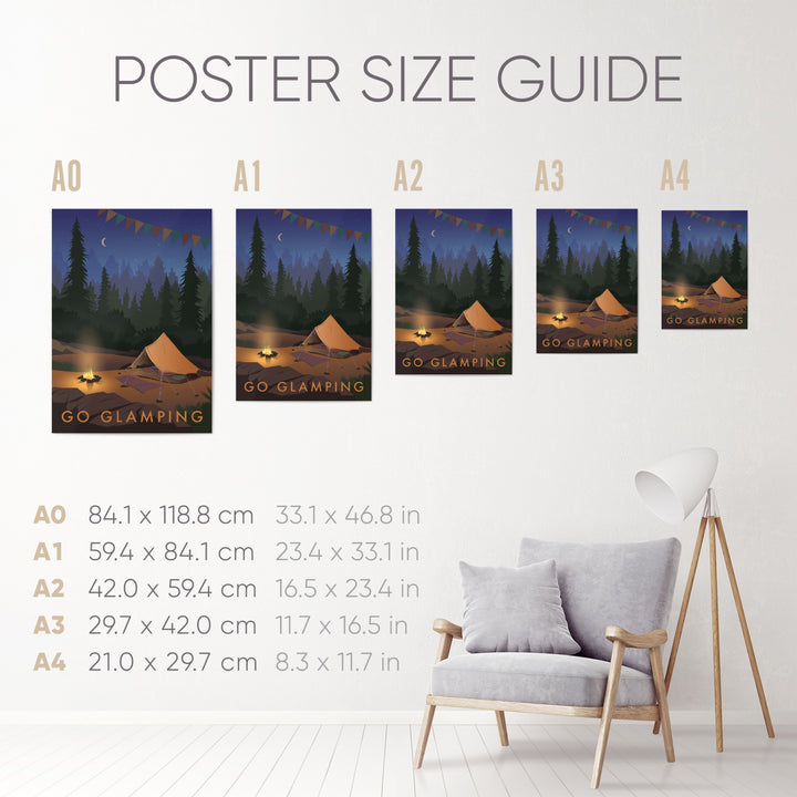 Go Glamping Travel Poster