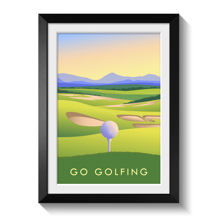 Go Golfing Travel Poster