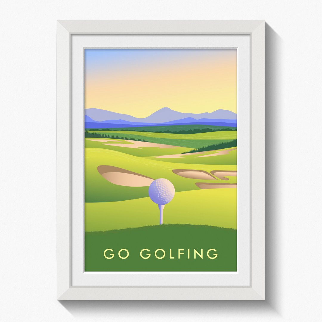 Go Golfing Travel Poster