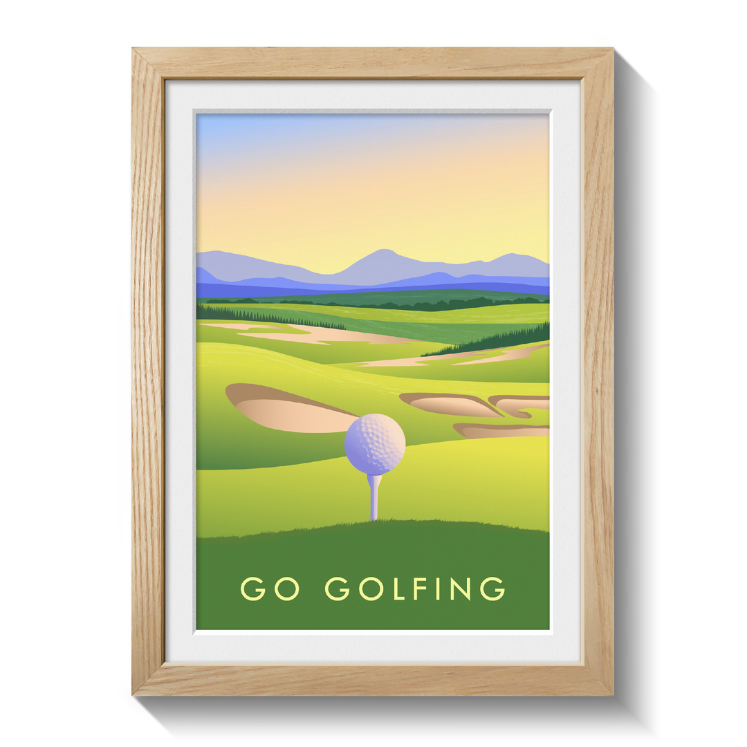 Go Golfing Travel Poster