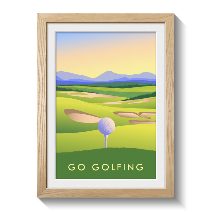 Go Golfing Travel Poster