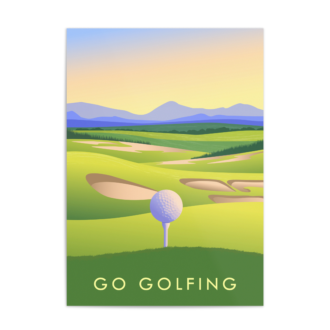 Go Golfing Travel Poster