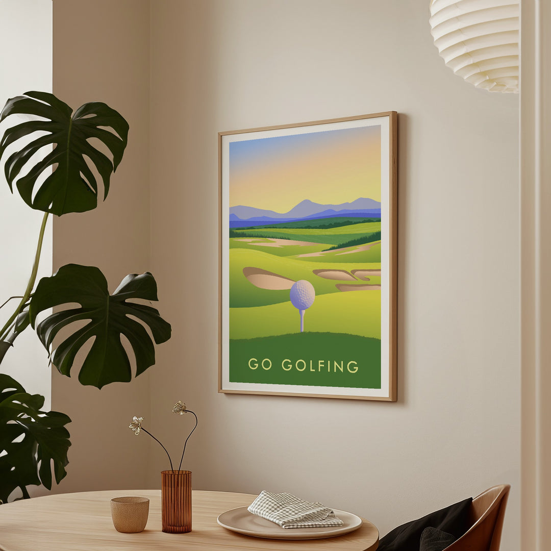 Go Golfing Travel Poster