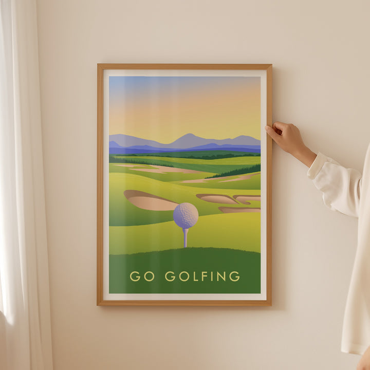 Go Golfing Travel Poster