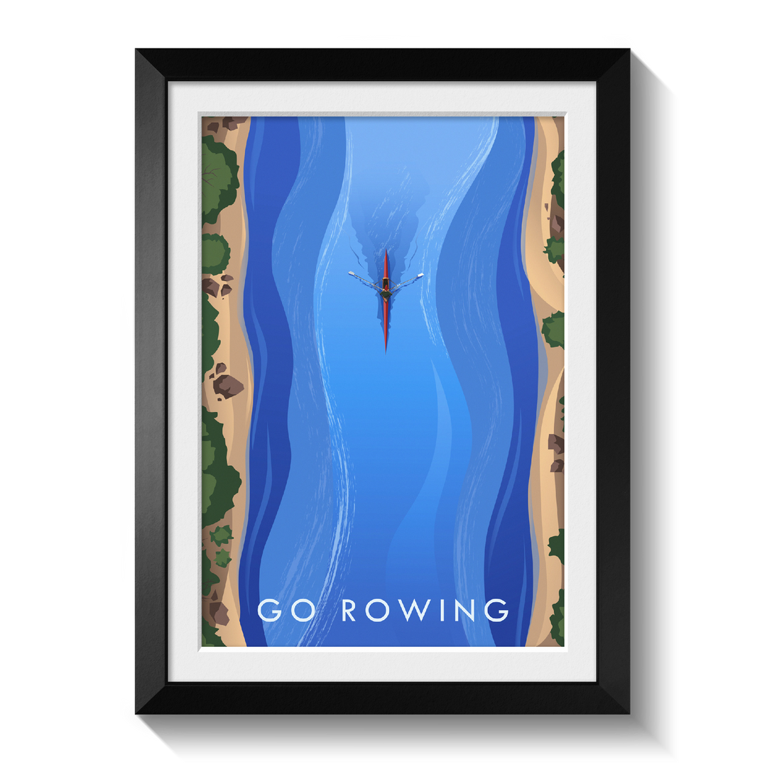Go Rowing Travel Poster