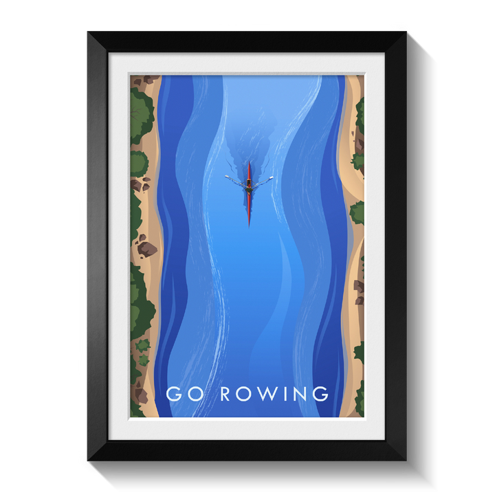 Go Rowing Travel Poster