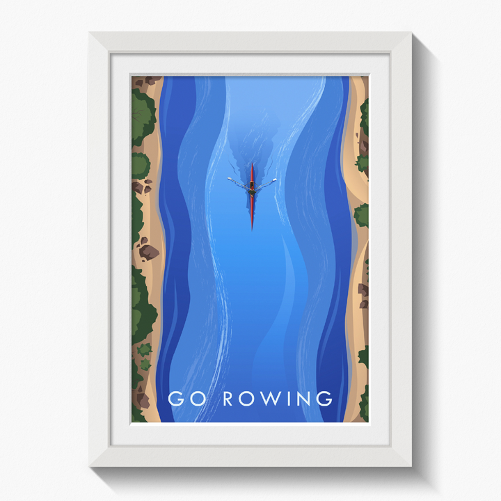 Go Rowing Travel Poster
