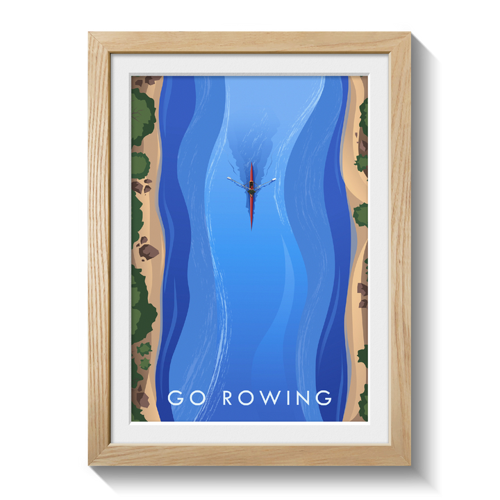 Go Rowing Travel Poster