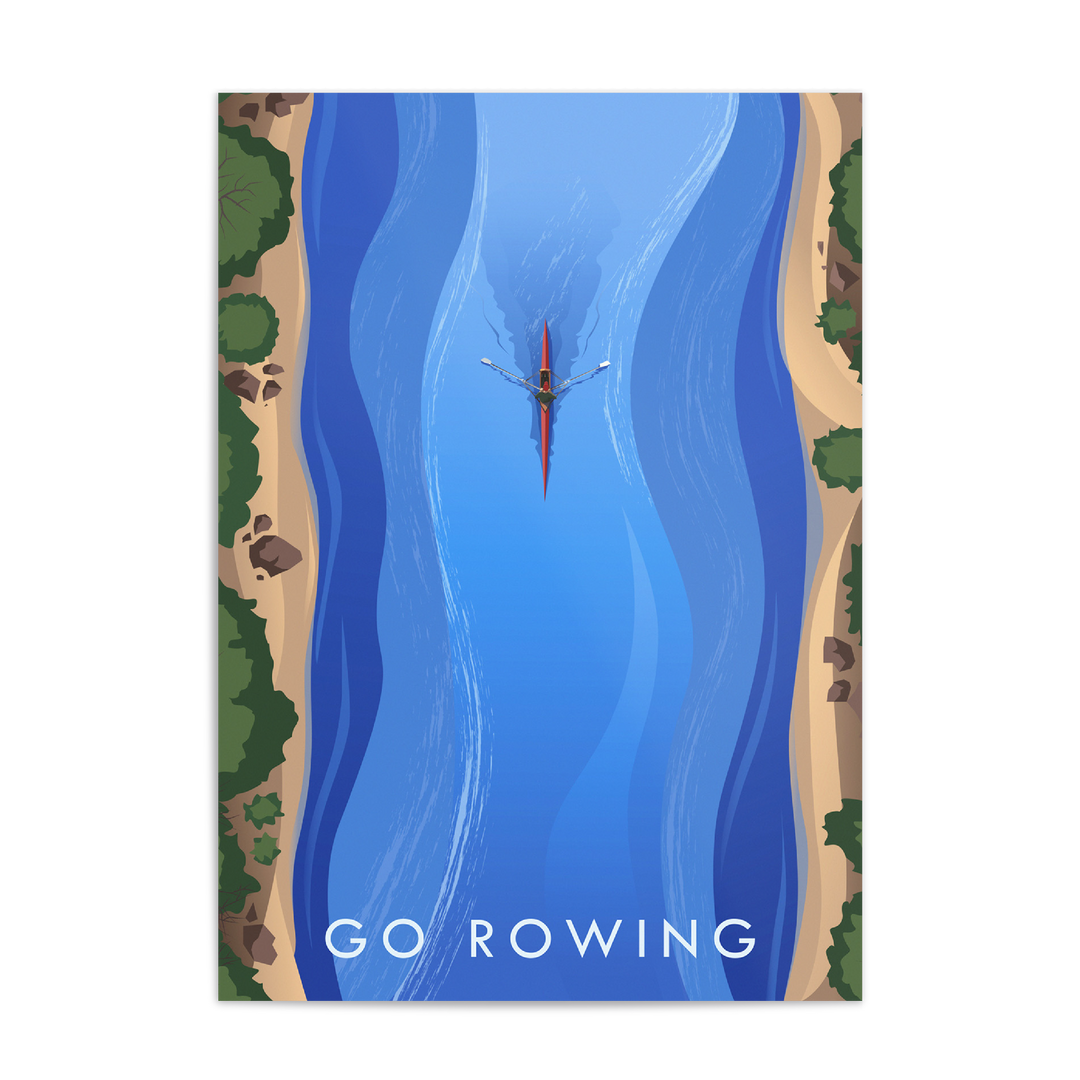 Go Rowing Travel Poster