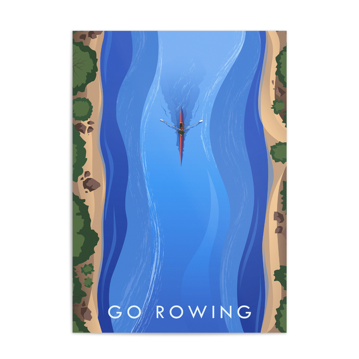 Go Rowing Travel Poster