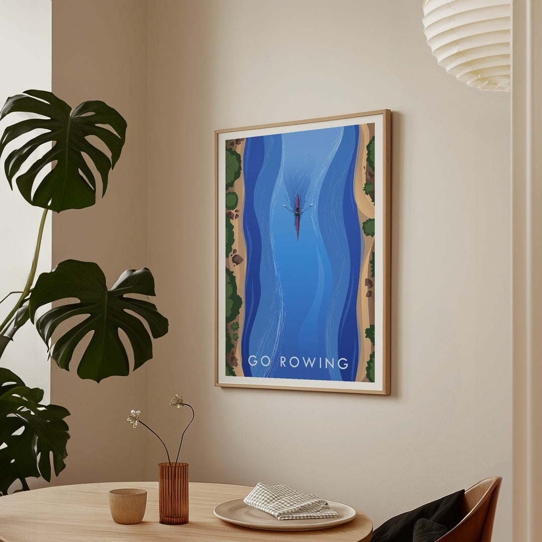 Go Rowing Travel Poster