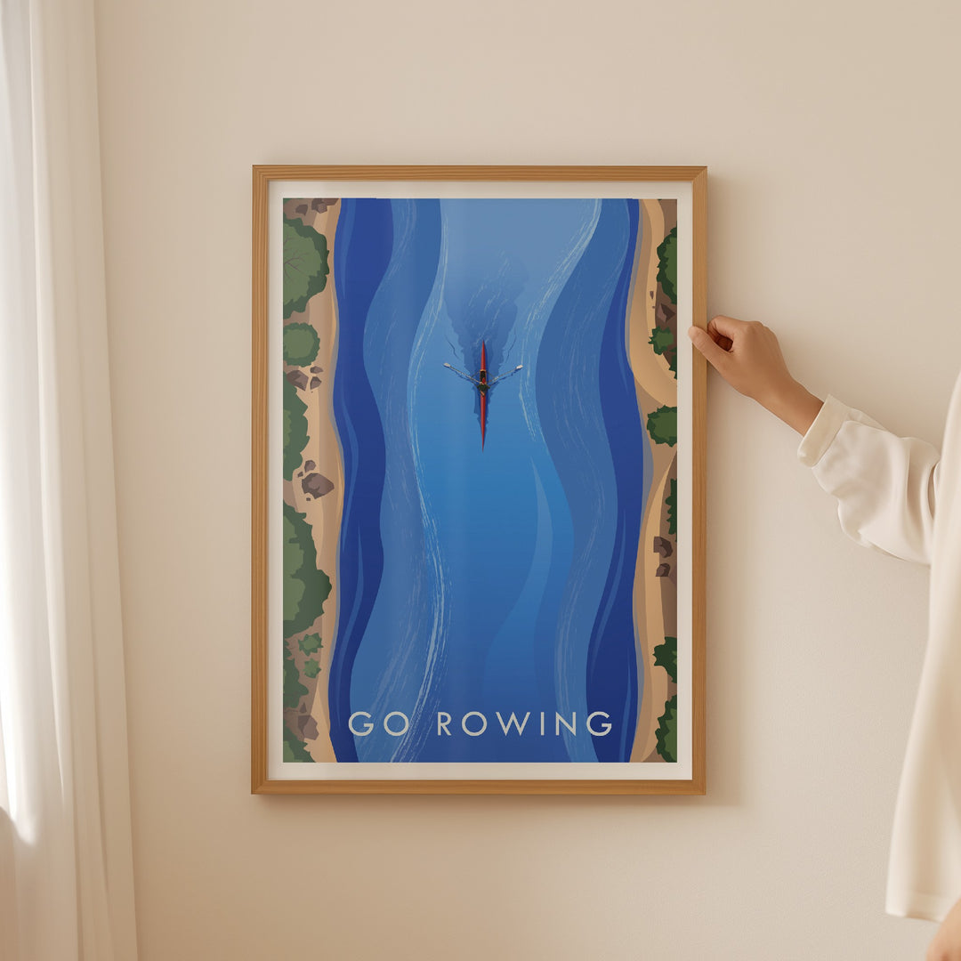Go Rowing Travel Poster