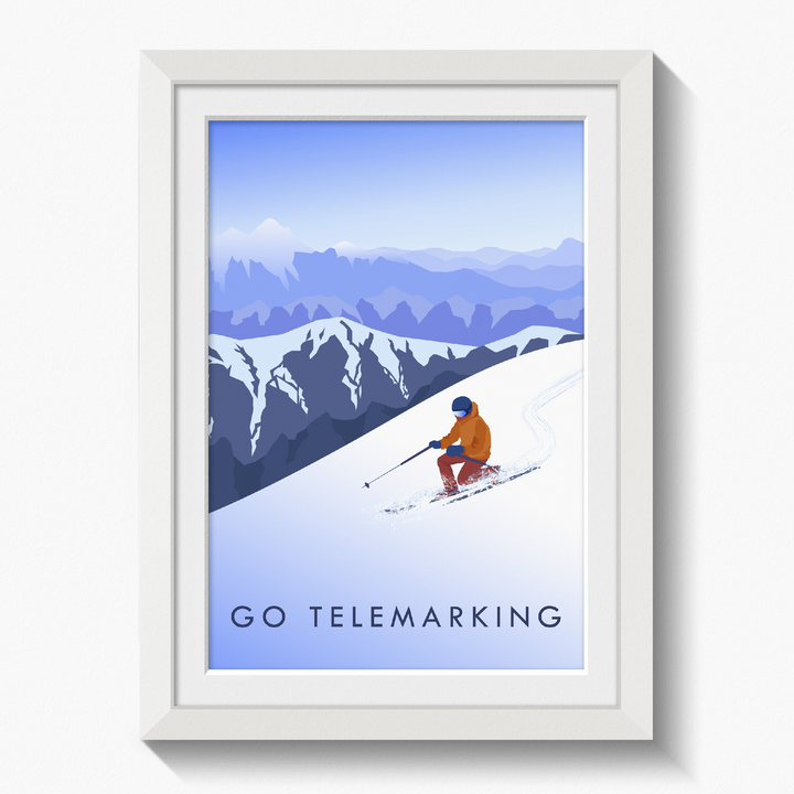 Go Telemarking Travel Poster