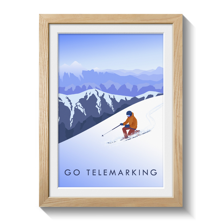 Go Telemarking Travel Poster