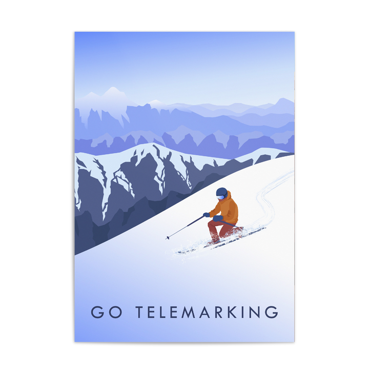 Go Telemarking Travel Poster