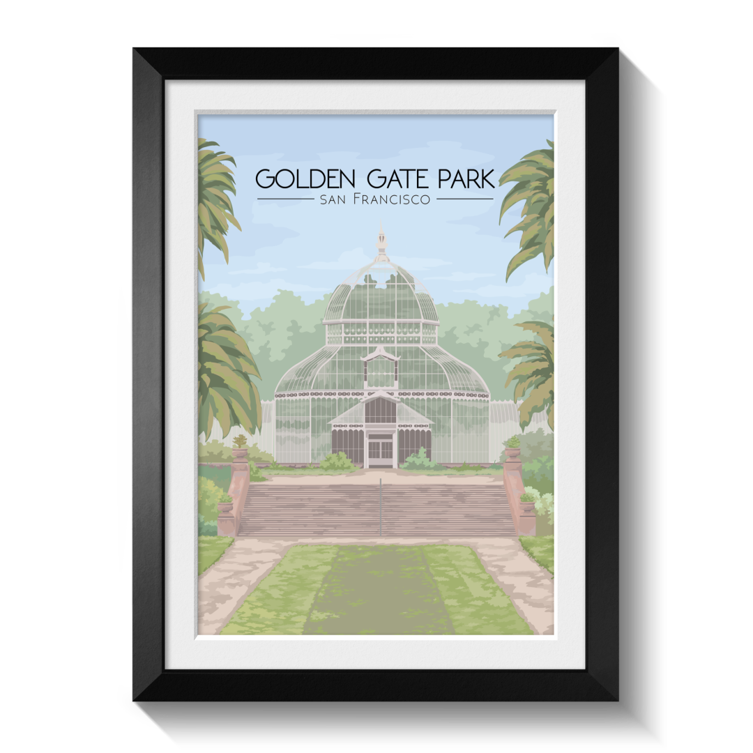 Golden Gate Park San Francisco Travel Poster