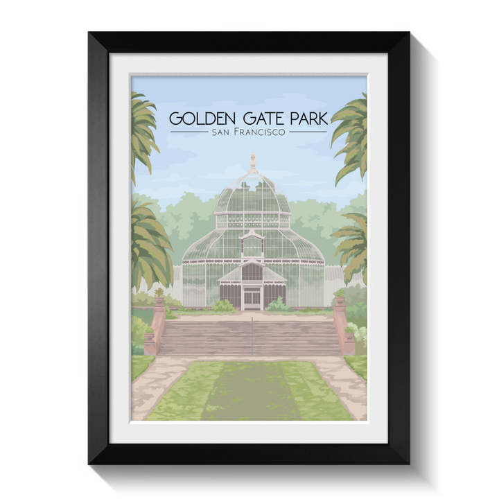 Golden Gate Park San Francisco Travel Poster