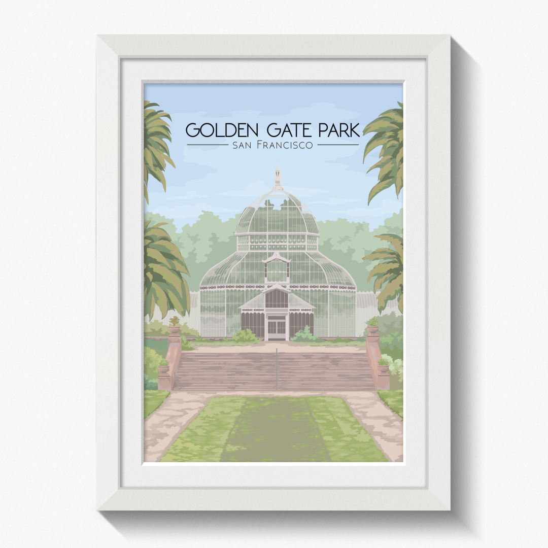 Golden Gate Park San Francisco Travel Poster