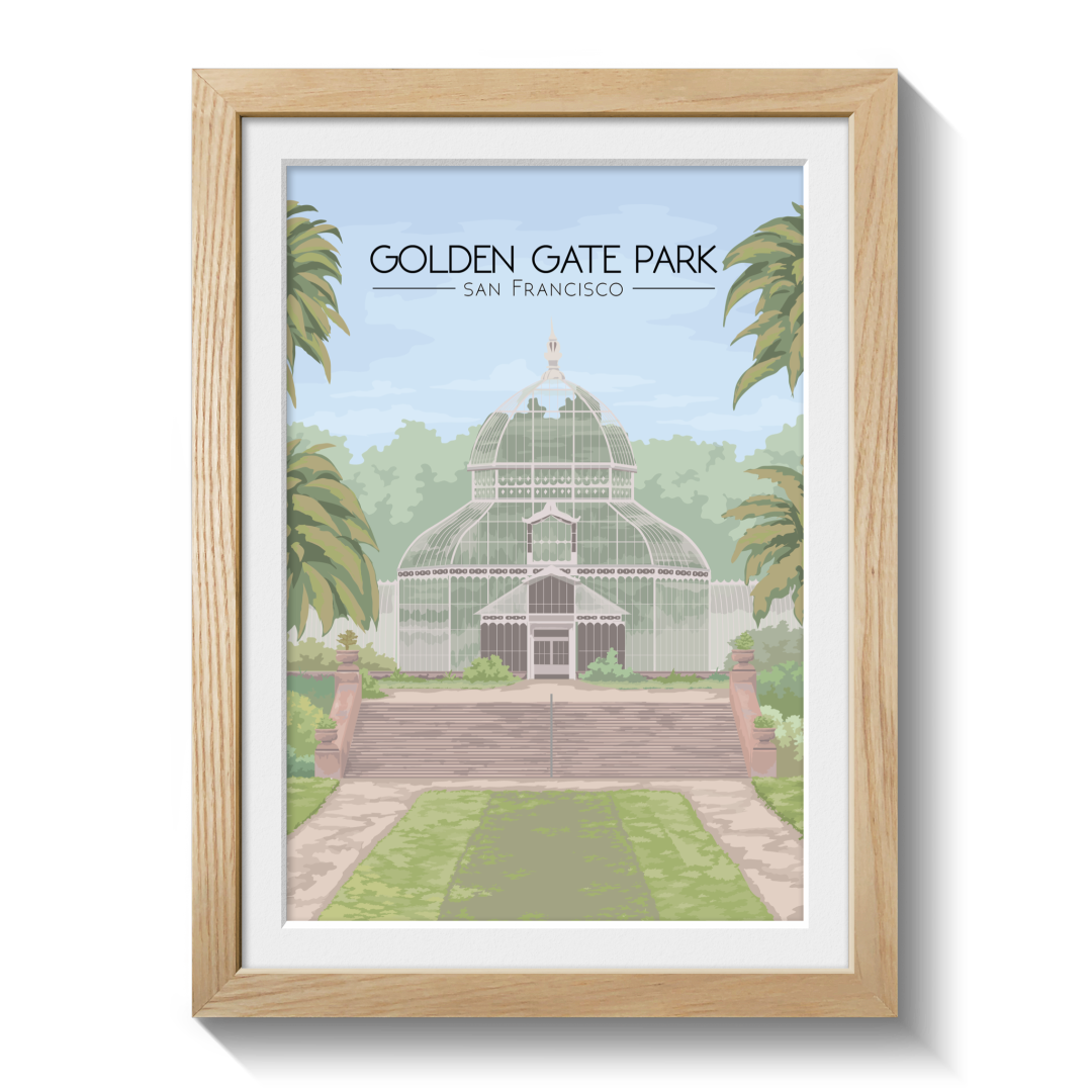Golden Gate Park San Francisco Travel Poster