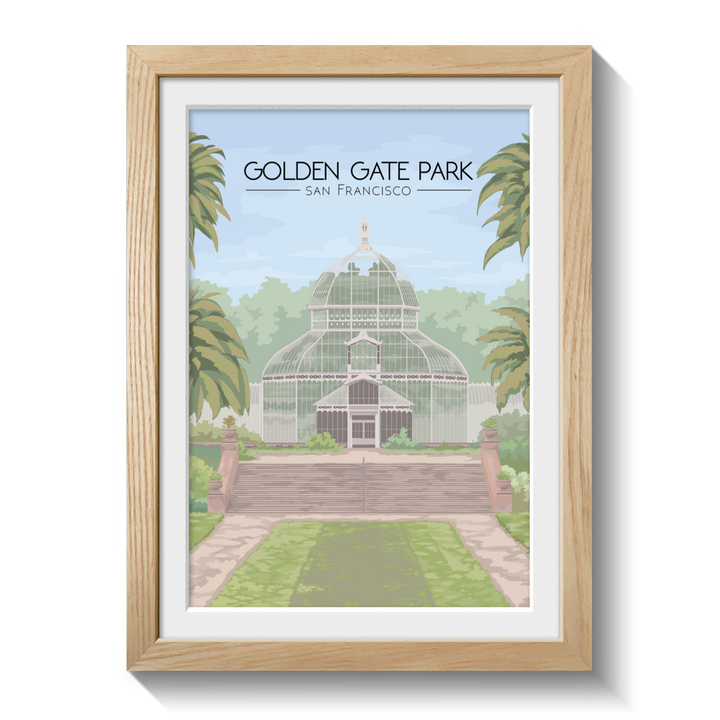 Golden Gate Park San Francisco Travel Poster
