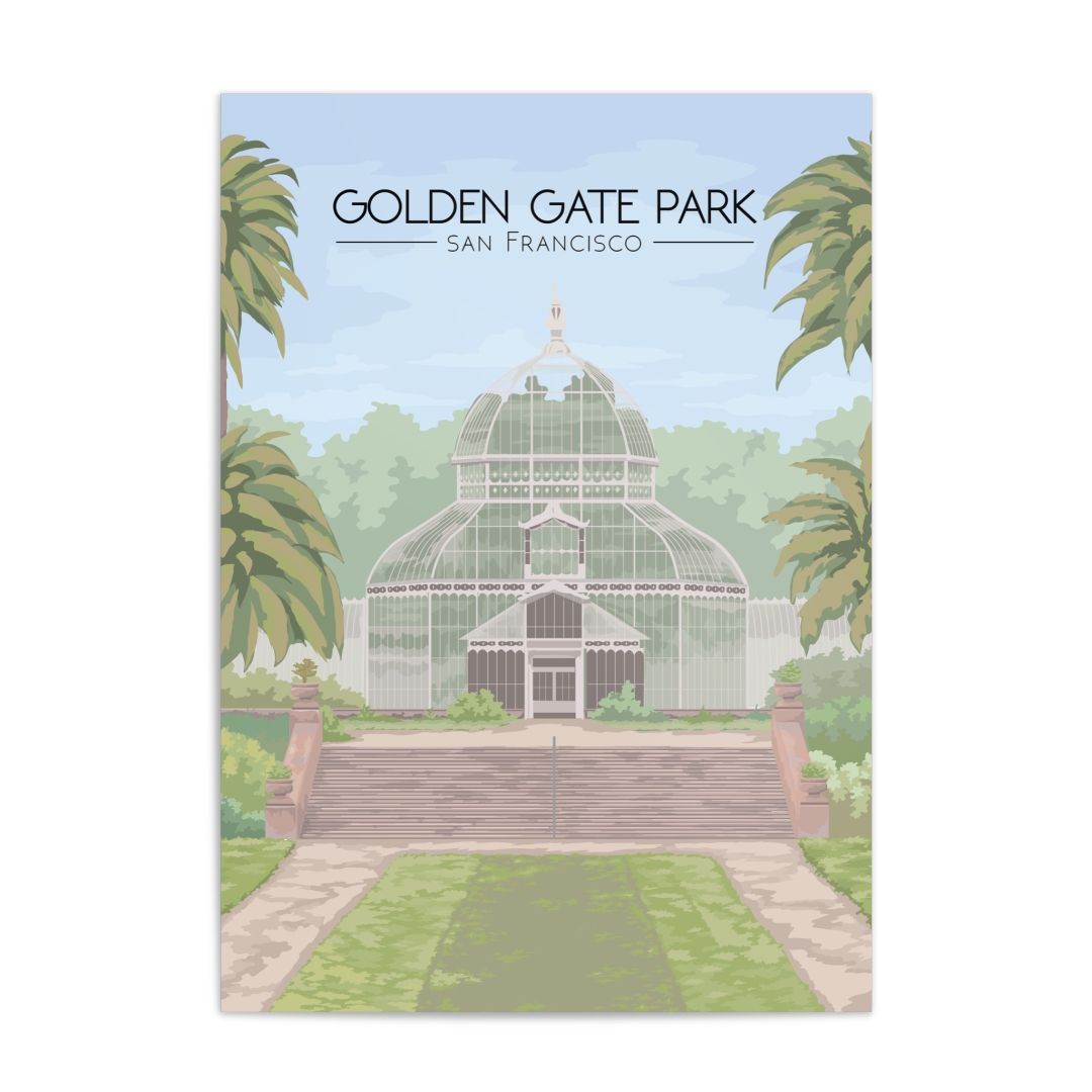 Golden Gate Park San Francisco Travel Poster