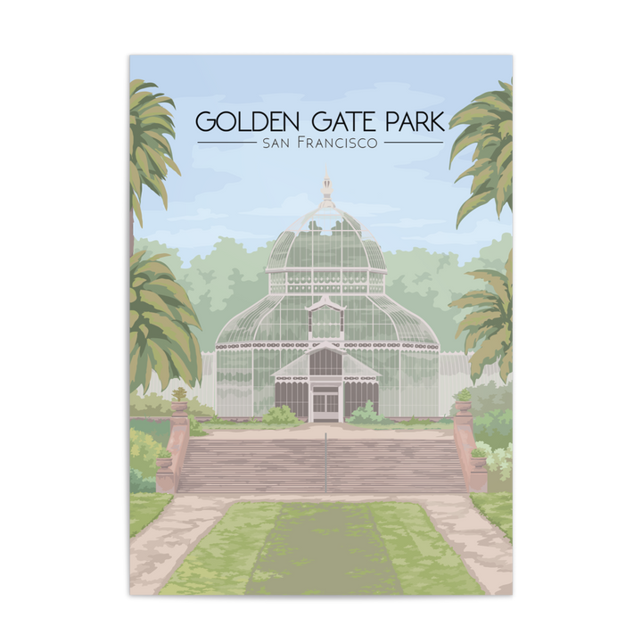 Golden Gate Park San Francisco Travel Poster