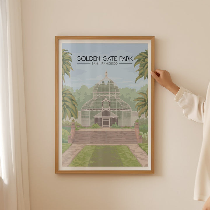 Golden Gate Park San Francisco Travel Poster