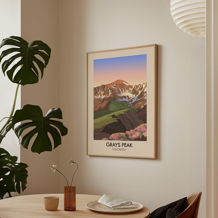 Grays Peak Colorado USA Travel Poster
