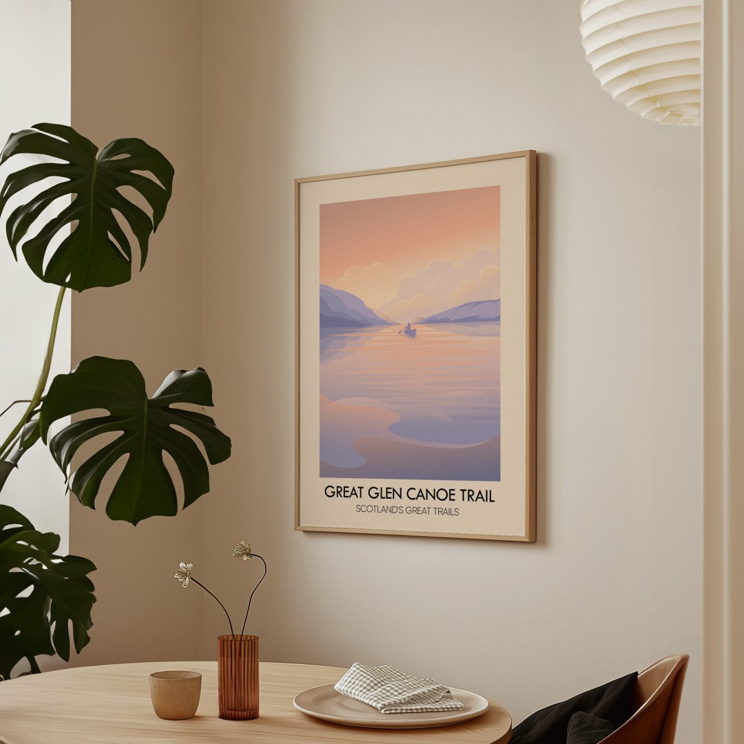 Great Glen Canoe Trail Scotland's Great Trails Poster