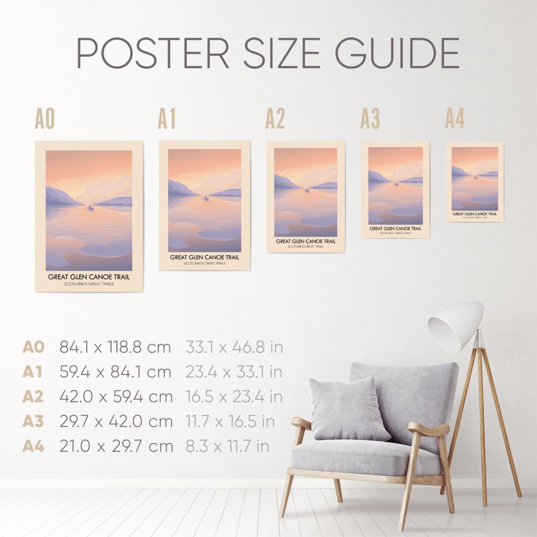 Great Glen Canoe Trail Scotland's Great Trails Poster
