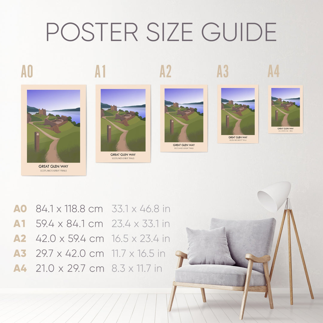 Great Glen Way Scotland's Great Trails Poster