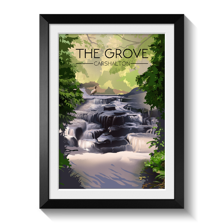 The Grove Carshalton Travel Poster