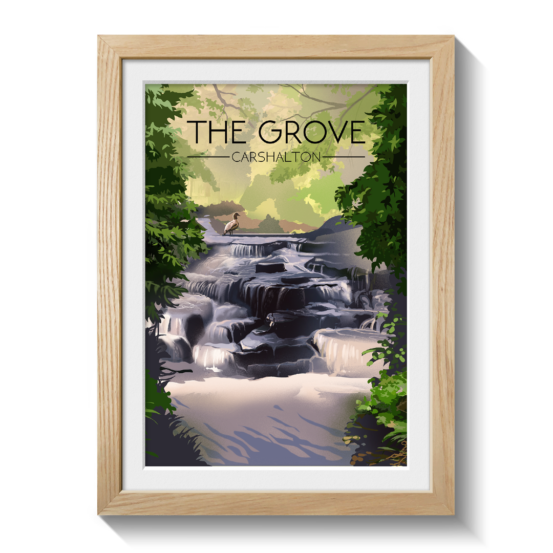 The Grove Carshalton Travel Poster