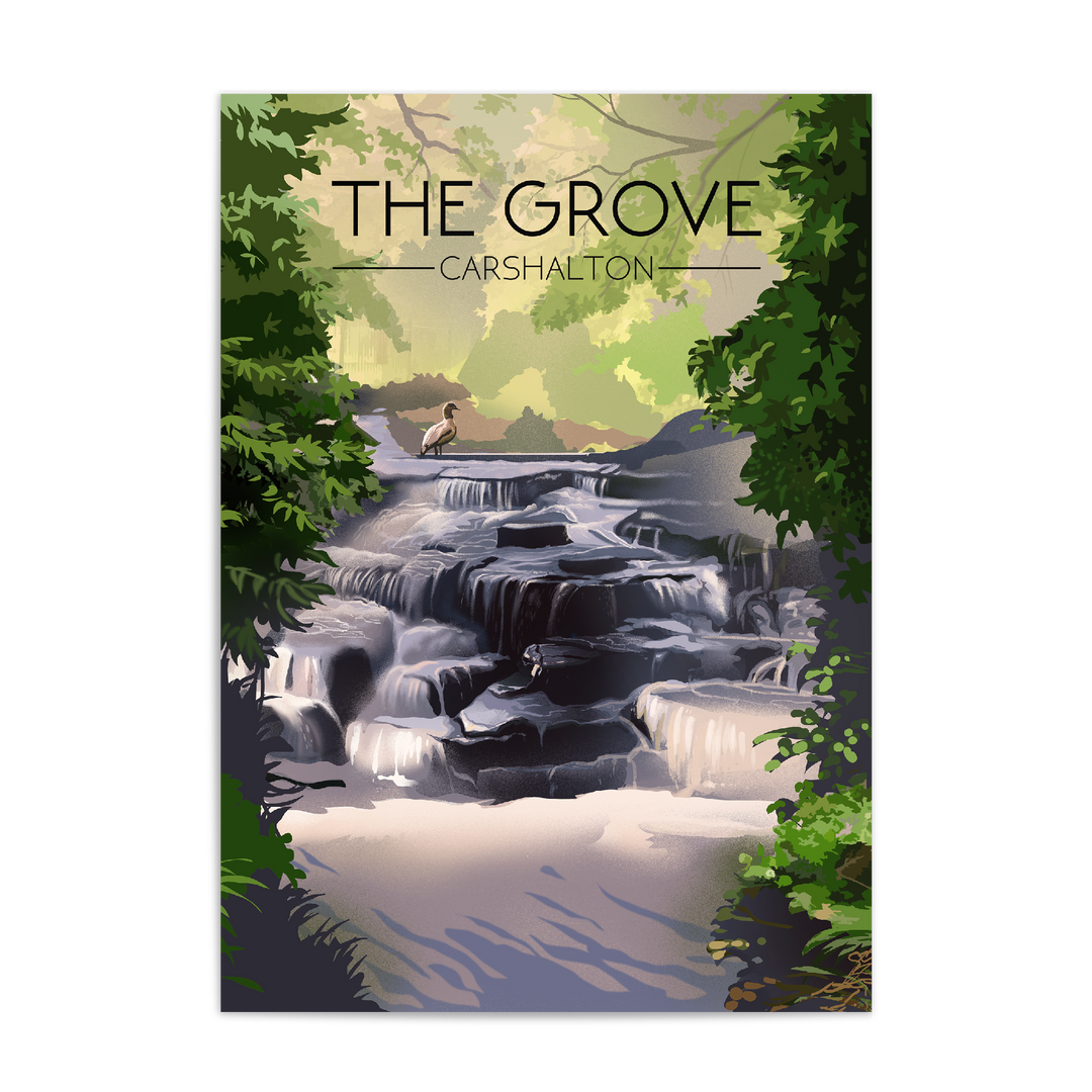 The Grove Carshalton Travel Poster